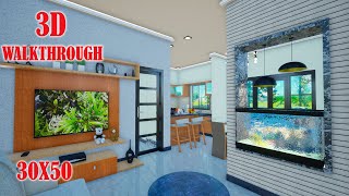 3050 house plan  4 bedroom duplex house design  3d walkthrough shorts [upl. by Trini]