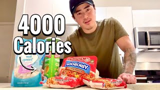 Eating 4000 Calories to Bulk Super Fast Day 10 [upl. by Aihsein738]