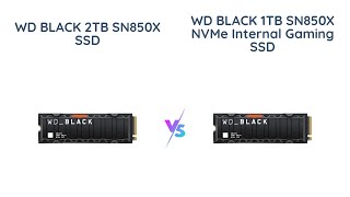 WD BLACK SN850X SSD Comparison 1TB vs 2TB  Ultimate Gaming Performance [upl. by Aihsekal]