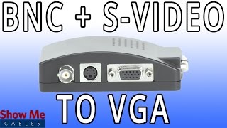 BNC amp SVideo To VGA Converter  Quickly Change Video Signals 47300008 [upl. by Yerhcaz]