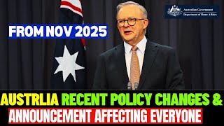 Australias BIGGEST Visa amp Immigration Policy Changes in November 2024 [upl. by Gris]