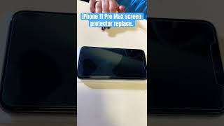 iPhone 11 Pro Max screen protector replace  Plz sub my channel [upl. by Otreblada]