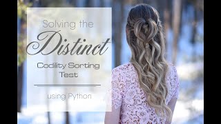 The Distinct Codility Test Challenge Explained  Lesson Explanation Tutorial  Python Learning [upl. by Rotman112]