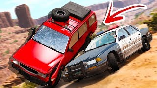 AWESOME POLICE CHASE SCENARIO PACK CRAZY TAKEDOWNS ampCRASHES  BeamNG Drive Police Pursuit Pack [upl. by Phelan]