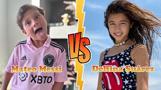 Mateo Messi VS Delfina Suárez Luis Suárezs Daughter Transformation ★ From Baby To 2023 [upl. by Cirek]