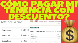 TENENCIA CÓMO CUÁNDO Y DÓNDE PAGAR CON DESCUENTO AQUÍ PASOS [upl. by Wun721]