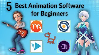 5 Best Animation Software for Beginners  Best 3d Cartoon Animation Software for PC [upl. by Ahcurb141]