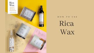 How to use Rica Wax [upl. by Zelda]