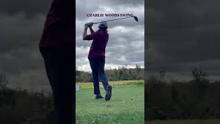 Tiger Woods son has an INSANE swing tigerwoods charliewoods golf pgatour golfswing [upl. by Louls]