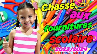 KAMILIA  CHASSE aux FOURNITURES SCOLAIRES 2023 2024 au CP [upl. by Hcaz]