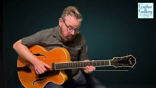 Bob Benedetto Manhattan Archtop Guitar at GuitarGalcom [upl. by Ahsoyem]