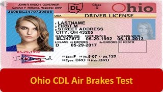 Ohio CDL Air Brakes Test [upl. by Tandie108]