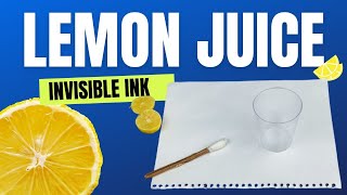 Invisible INK with Lemon Juice  Amazing Experiment  SolutionInn [upl. by Harwin]