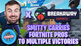 The Best Worst Fortnite Player Smitty Leads Gaming Pros To Multiple Victory Royales [upl. by Yssej253]