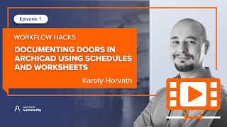 Documenting doors in Archicad using schedules and worksheets [upl. by Hairahcaz]