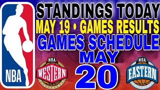 nba playoffs standings today may 19 2024  games results  games schedule may 20 2024 [upl. by Letta]