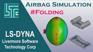 Airbag Simulation in LSDYNA R11 with Folding  lsdyna tutorial [upl. by Lamaaj]