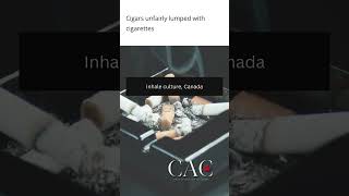 Cigars unfairly lumped with cigarettes [upl. by Anay405]