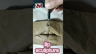 Clay lip scuplting art artificial 3dart sculpture diy [upl. by Cirred]