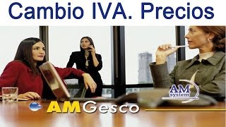 Cambio de IVA en programa AMGesco AM System [upl. by Siouxie]