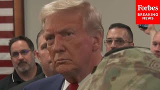 WATCH Trump Responds To Reporter Asking If Hell Denounce The Bomb Threats In Springfield Ohio [upl. by Ttezil]