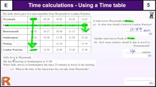 Time Calculations and Timetables GCSE Maths Foundation revision Exam paper practice amp help [upl. by Ceevah]