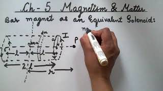 XII  Ch5  Bar Magnet as an equivalent Solenoid  Magnetism and Matter [upl. by Benkley415]