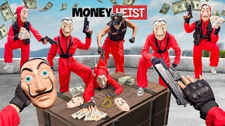 PARKOUR VS MONEY HEIST Bad people robbed a large amount of money from the police  Bella Ciao POV [upl. by Cnut47]