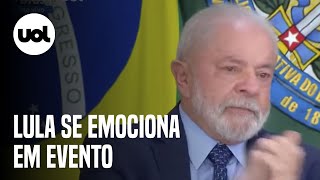 Lula chora durante evento de reajuste da merenda escolar ‘Colocar comida na mesa faz diferença’ [upl. by Lyall190]