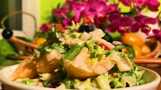 Olive Avocado Tomato Frisée Salad with Garlic Cashew Dressing  Take 3 [upl. by Youngman532]