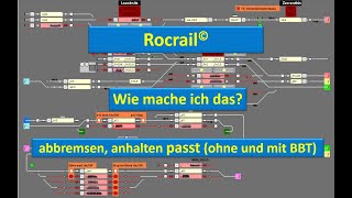 Rocrail Der perfekte Halt in einem Block Mit den richtigen Einstellungen gelingt es jedem [upl. by Ennaej7]