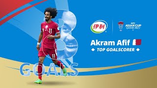 asiancup2023  Yili Top Goalscorer  Akram Afif [upl. by Ribaj]