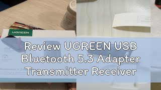 Review UGREEN USB Bluetooth 53 Adapter Transmitter Receiver Dongle PC 90225 [upl. by Jsandye]