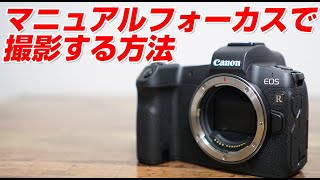 Canon EOS R マニュアルフォーカスで撮影する方法 [upl. by Hcurob]