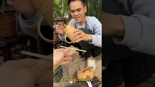 Bamboo Craft 🎍🪑✨ bambooweaving [upl. by Harned]