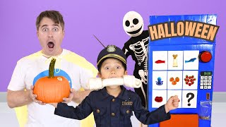 Halloween Vending Machine  Pretend Play Spooky Stories by Papa Joel’s English [upl. by Swayder]