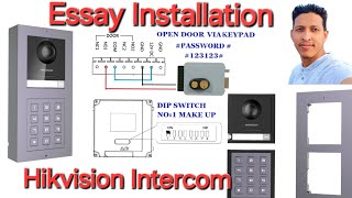 DSKis602 with Keypad installation kis602 hikvision intercom ip doorbellcam doorbell [upl. by Nydia]