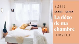 Room tour 2018  Déco de ma chambre avant  après  Vlog 2 [upl. by Artiek]