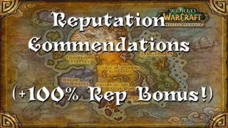 Mists of Pandaria  Reputation Commendations 100 Rep Bonus [upl. by Nere]