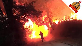 Antincendio Boschivo 2017 HD Helmet Cam  Ischia di Castro 2° Parte [upl. by Dlorrej518]