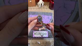 Wednesday Scrapbook 💜 wednesday netflix asmr scrapbook fyp [upl. by Yetah]