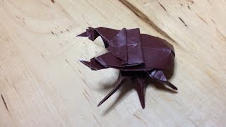 折り紙 クワガタ 折り方 作り方 1枚おり How to make an stag beetle quotorigamiquot HD [upl. by Aruat]