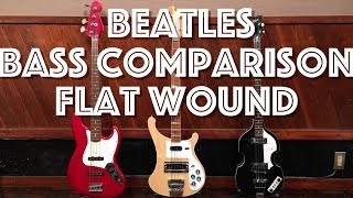 Beatles Bass Comparison  ビートルズのベース弾き比べ Rickenbacker vs Hofner vs Jazz Bass [upl. by Sualakcin532]