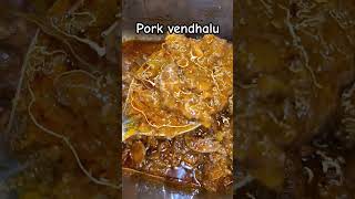 Pork vendhalu 😍😍🔥🔥pork porkbelly boombang porkfry [upl. by Richarda]