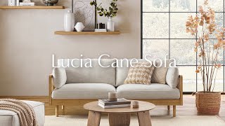 Castlery Lookbook Lucia Cane Sofa [upl. by Binny34]