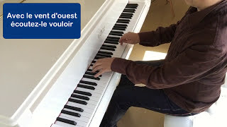 Jacques Brel  Le plat pays avec paroles  Piano [upl. by Takken]