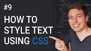 9 CSS Text Styling Tutorial  Basics of CSS  Learn HTML and CSS  Learn HTML amp CSS Full Course [upl. by Godiva790]