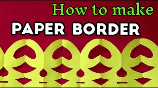 how to make paper borderPaper crafting [upl. by Aleibarg435]