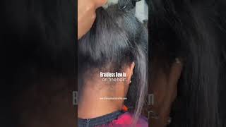 Braidless Sew In on Fine [upl. by Heyra]