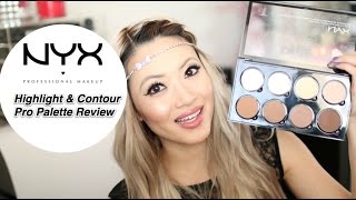 NEW NYX Highlight amp Contour Palette Pro Review and Swatches [upl. by Hunt660]